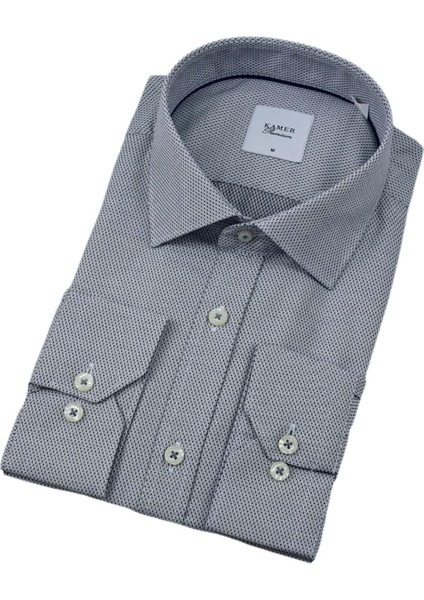Erkek Klasik Petek Dokulu Uzun Kol Gömlek 3597 BGL-ST04401 indirimleri
