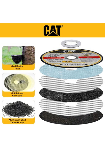 Cat DA10126 350MM Universal Metal Profil Kesme Taşı fiyatları