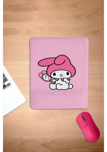 Dikdörtgen, Hello Kitty Arkadaşları, Mousepad, Bilek Destekli, Konforlu Mouse Pad, Bilgisayar Faresi Pedi