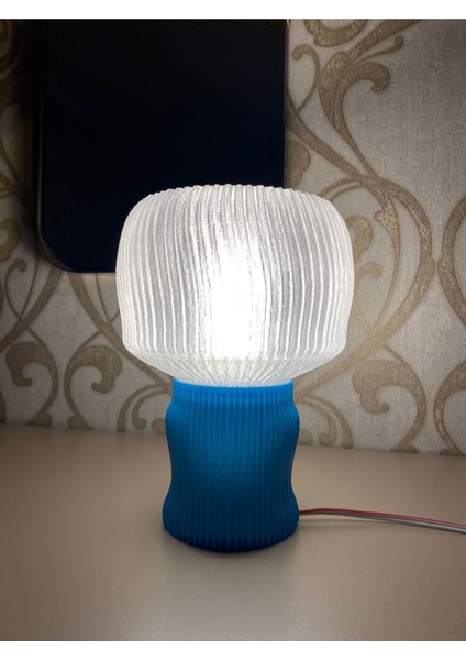 Modern Dalgalı Abajur