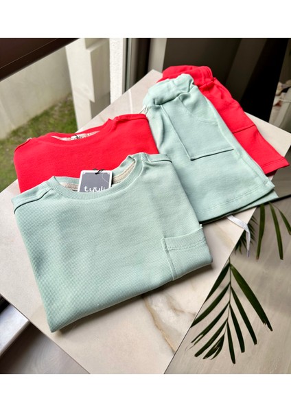 Duru Şortlu Takım - Mint Yeşili fırsatları