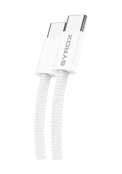 Huawei Mate 30 Yerli Üretim C146 60W Örgü Type-C Type-C Şarj Data Kablosu