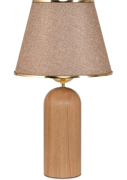 Kingsbury Ahşap Ayaklı Gold Detaylı Kumbeji Abajur modelleri