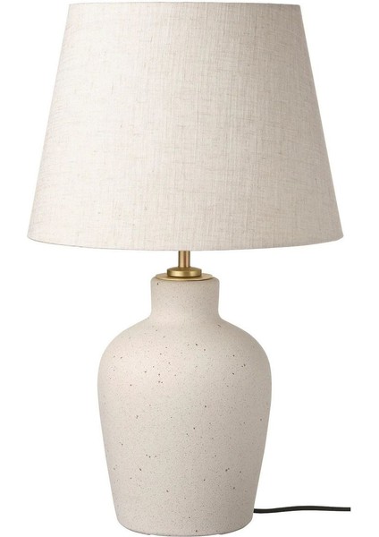 Blidvader Abajur Modern Bohem Abajur Kırık Beyaz 50 cm Seramik Abajur