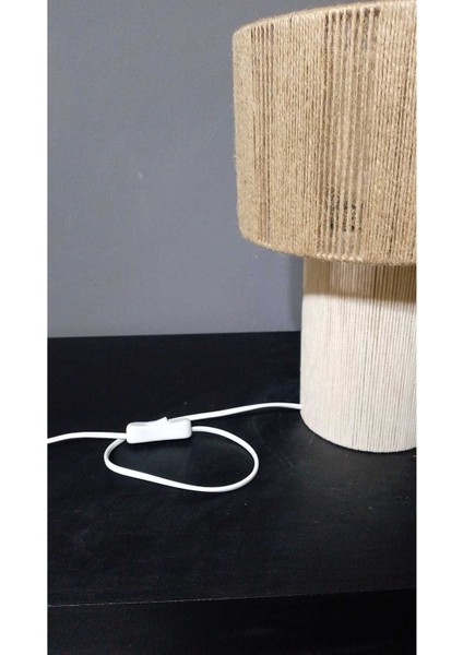 Hasır Makrome Abajur Bohem Abajur Salon Abajur Yatak Odası Abajur Çocuk Odası Abajur modelleri