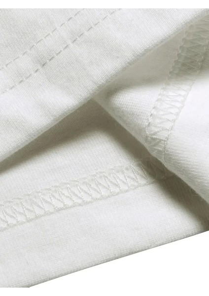 Baskılı Oversize Bisiklet Yaka T-Shirt - Beyaz fırsatları