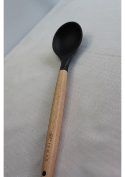Ivory Bambu Saplı Silikon Kaşık