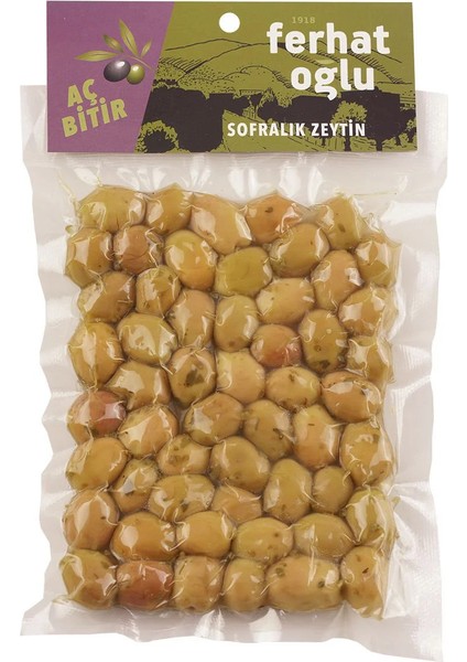 Yeşil Çizik Zeytin Kekikli 200 gr - Vakumlu Paket