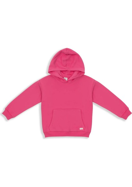 Çocuk Basic Pamuklu Kapüşonlu Sweatshirt