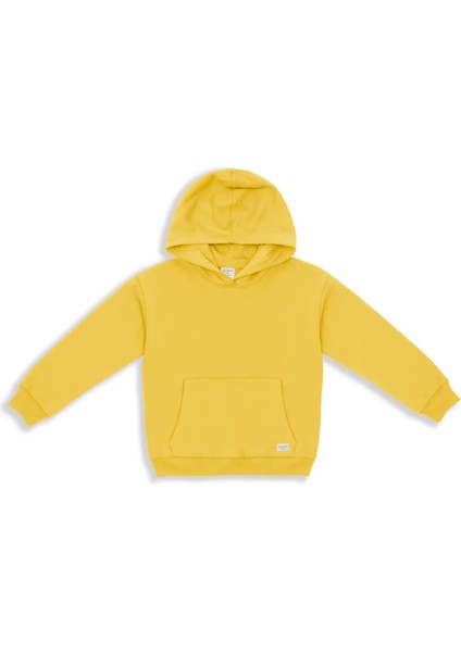 Çocuk Basic Pamuklu Kapüşonlu Sweatshirt