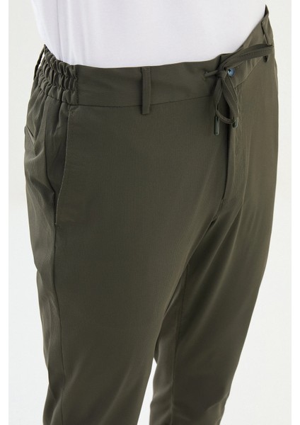 Düz Super Slim Fit Beli Lastikli Ipli Erkek Pantolon fiyatları