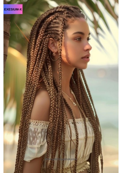 Afrika Örgüsü ve Rasta Için Sentetik Saç 100 GR Karamel #27