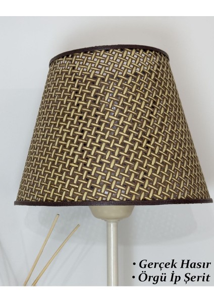 Hasır Kahve Krem Abajur fiyatları