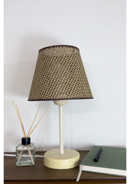 Hasır Kahve Krem Abajur modelleri