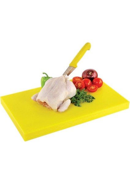 Yelkar Polietilen Kesme Tahtası Sarı 30 x 50 x 2 cm