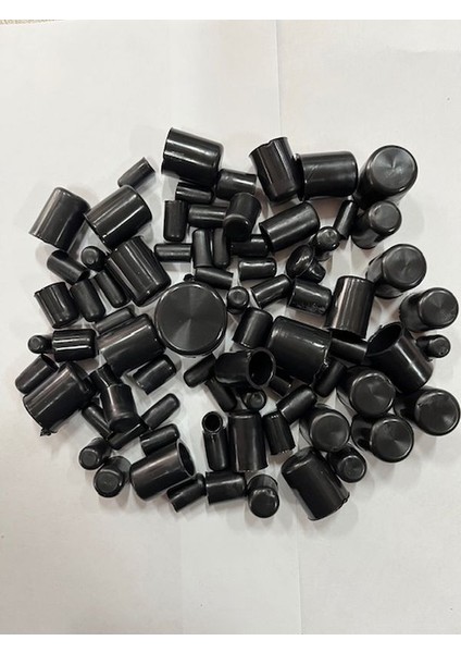 Motosiklet Vida Kapağı Silikon Tapa Aksesuar Siyah 80 Adet