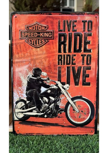Live To Ride Ride To Live/metal Plaka