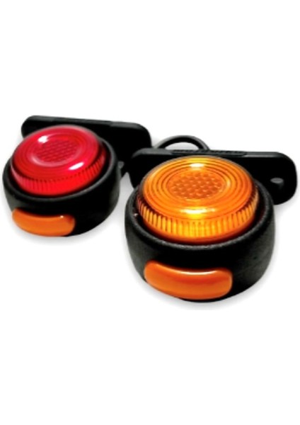10 Adet Neon Ledli Takoz Lamba 12-24 Volt Sarı-Kırmızı fiyatları