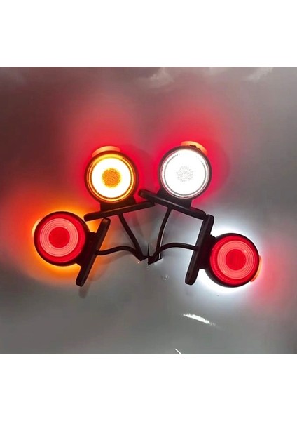 10 Adet Neon Ledli Takoz Lamba 12-24 Volt Sarı-Kırmızı indirimleri