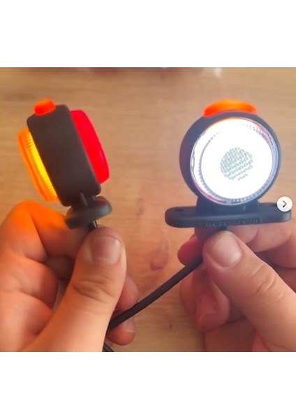 4 Adet Neon Ledli Takoz Lamba 12-24 Volt Kırmızı-Beyaz fırsatları