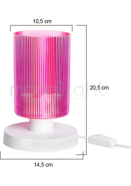 Tipo Abajur Beyaz / Pembe Salon-Oturma-Çocuk-Yemek-Yatak Odası--Antre-Mutfak fırsatları