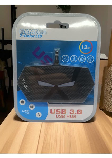 Gaming Hub 7 Port USB 3.0 Çoğaltıcı 7 Ledli 1.2 Metre HDX7038- 1 Adet
