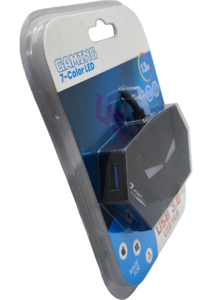 Gaming Hub 7 Port USB 3.0 Çoğaltıcı 7 Ledli 1.2 Metre HDX7038- 1 Adet