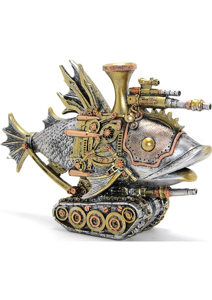 Steampunk Polyester Tasarım Balık Figürü