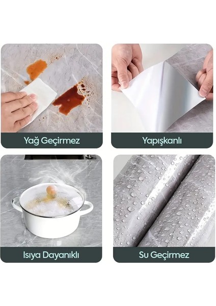 Mermer Desenli Kaplama Kağıdı 5 Metre