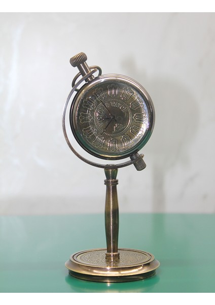 Masa Üstü Pirinç Saat Model 6