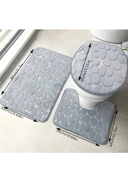 Banyo Tuvalet Paspas Seti 3 Parça
