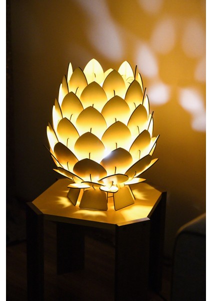 Sehpa Üstü Abajur Ahaşp Kozalak Model fırsatları