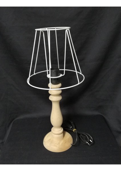 Doğal Ham Ahşap Abajur Ayağı ve Abajur Teli Abajur Iskeleti fiyatları