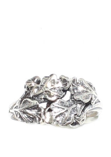 925 Ayar Gümüş Pelit Yapraklı Yüzük modelleri