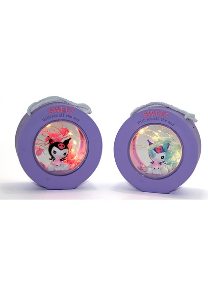 Polyester Kuromi Masa Üstü Lamba Model 2
