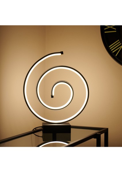 Salyangoz LED Abajur - Siyah - 43 cm indirimleri