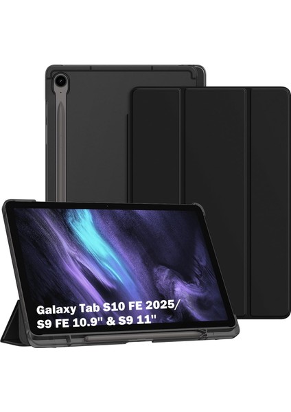 Samsung Galaxy Tab S9 FE / S10 Fe / S10 Lite 10.9inç Uyumlu Kılıf Flip Cover S Pen Kalem Bölmeli Slim Pc Case sm-X400