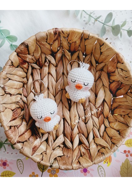 Amigurumi Yavru Kaz Oyuncak ve Anahtarlık 6 cm (1 Adet)