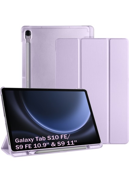 Samsung Galaxy Tab S9 FE/S10 Fe 10.9inç Uyumlu Kılıf Flip Cover S Pen Kalem Bölmeli Slim Pc Case