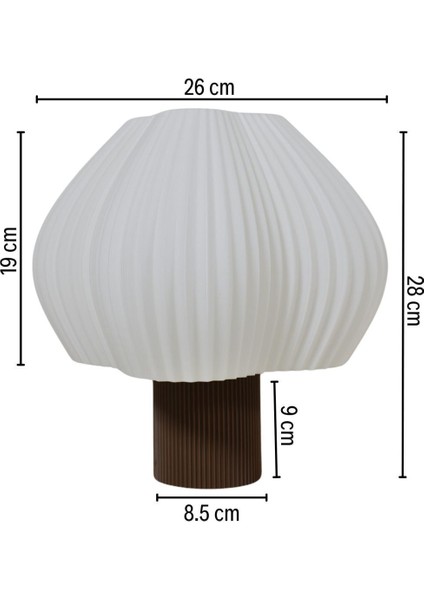 Luminova Modern Kahverengi Abajur fırsatları