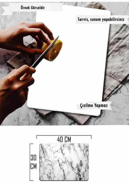 30X40 cm Cam Kesme Tahtası Düz Siyah fiyatları