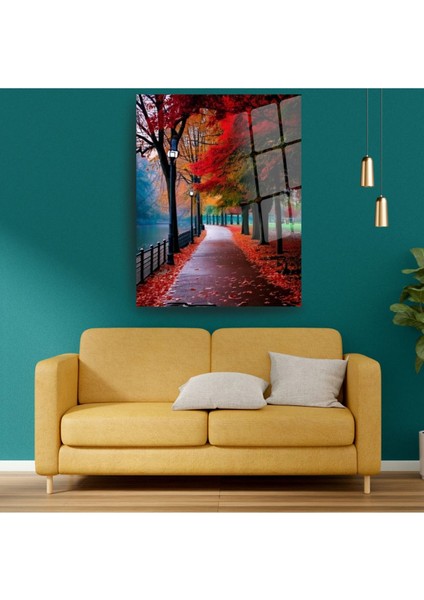 Cam Tablo – Huzur Veren Sokak Manzarası fırsatları