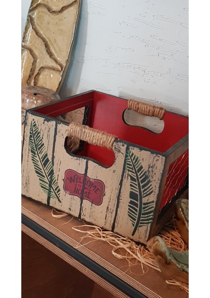 El Boyaması Dekoratif Çok Amaçlı Telli Sepet modelleri