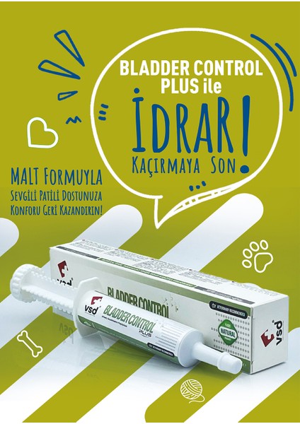 Bladder Control Plus 30ML Malt Köpekler İçin Önleme Desteği