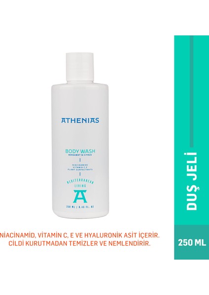 Niacinamide, E ve C Vitamini Içeren Duş Jeli 250 ml Sls Içermeyen Nemlendirici Spa Keyfi
