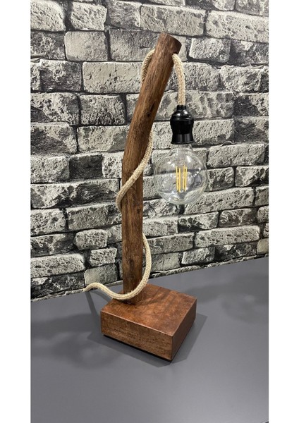 Ahşap Abajur, Ahşap Lambader, Abajur, Masa Lambası