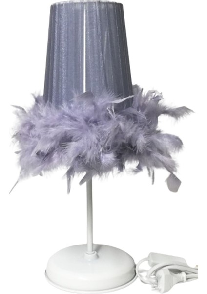 Tüylü Erkek Kız Çocuk Odası Yatak Odası Abajuru Renk Seçenekli