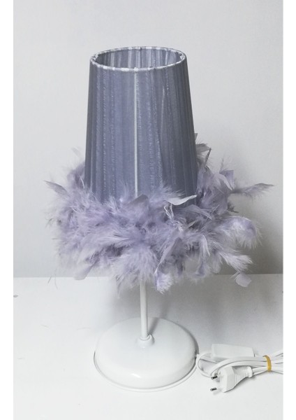 Tüylü Erkek Kız Çocuk Odası Yatak Odası Abajuru Renk Seçenekli modelleri