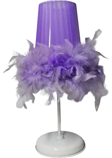 Tüylü Erkek Kız Çocuk Odası Yatak Odası Abajuru Renk Seçenekli