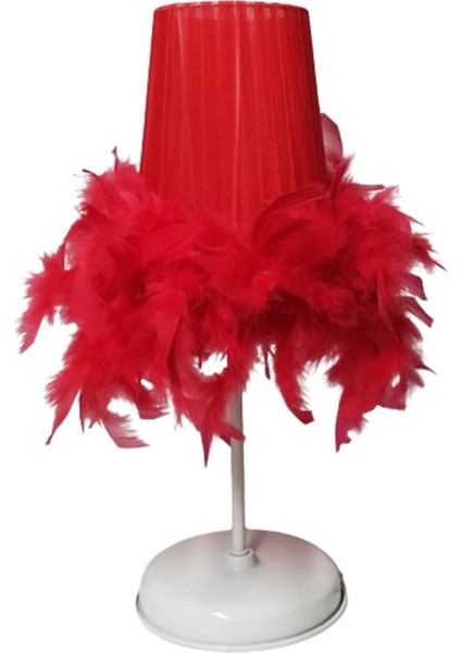 Tüylü Erkek Kız Çocuk Odası Yatak Odası Abajuru Renk Seçenekli